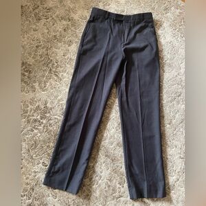 Calvin Klein grey dress slacks boys 16regular 4 pockets zipper and hook closure